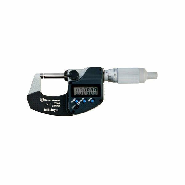 Beautyblade 1 in. Digimatic Micrometer with 25.4 mm IP65 Ratchet Thimble SPC Output BE3713158